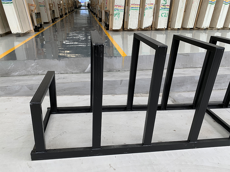 stone storing racks steel frame
