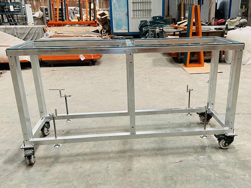 adjustable steel frame for stone fabrication