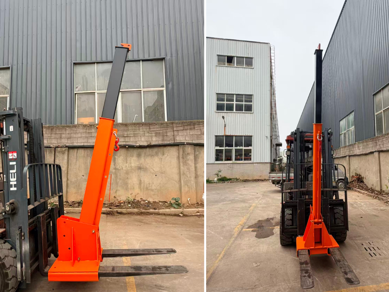 tilting forklift boom in china