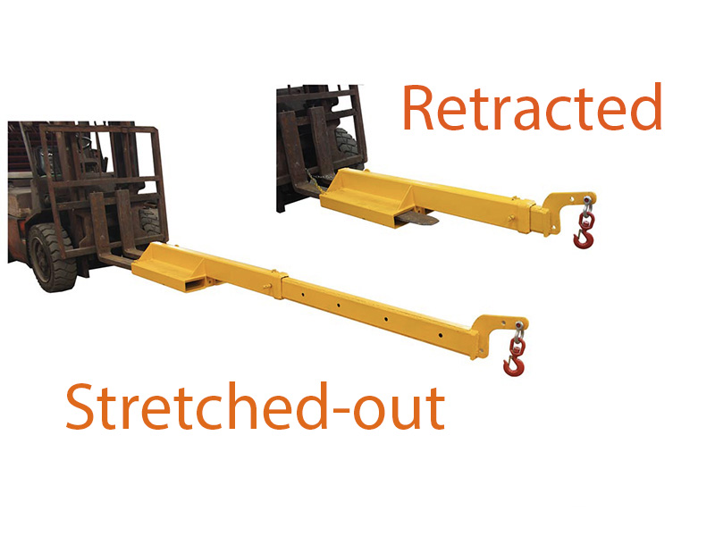 forklift telescoping boom for sheet goods