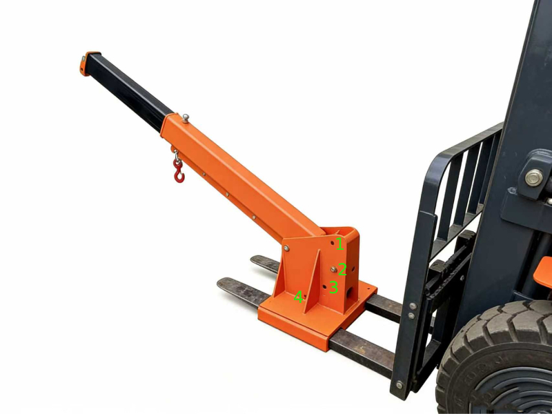 tilting telescoping boom for extending forklift 