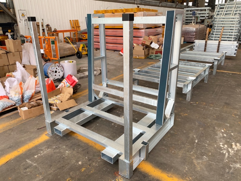 galvanized surface A-frame rack
