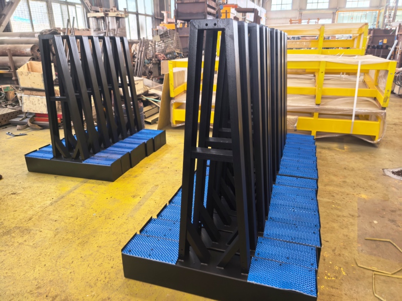 large stone slab showing racks