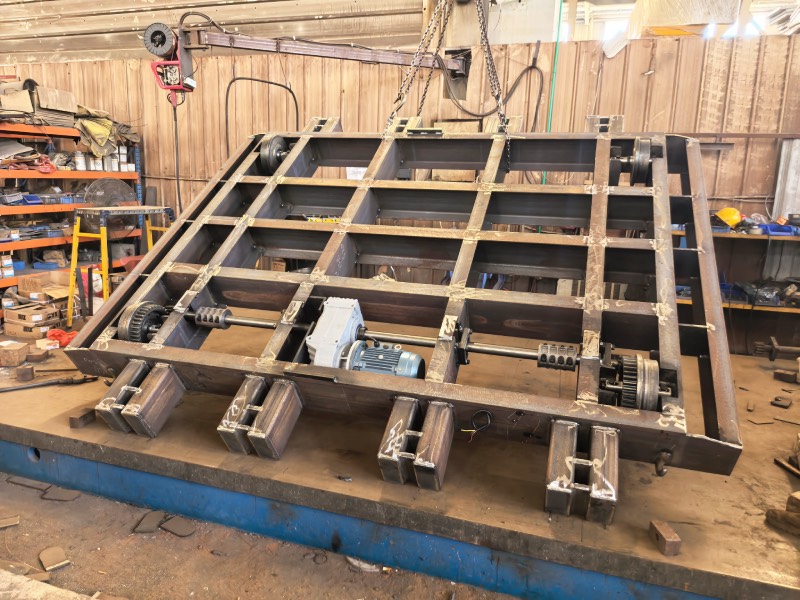 heavy-duty stone block trolley