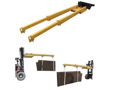 Forklift boom attachments