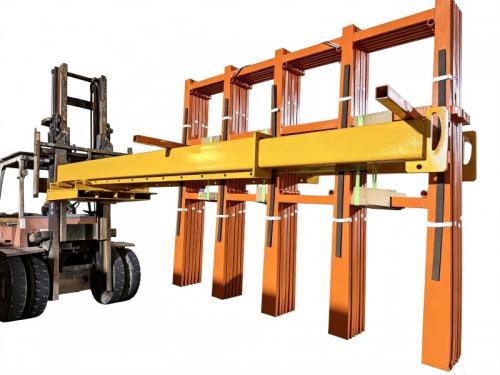 Heavy-duty telescopic forklift spreader arms