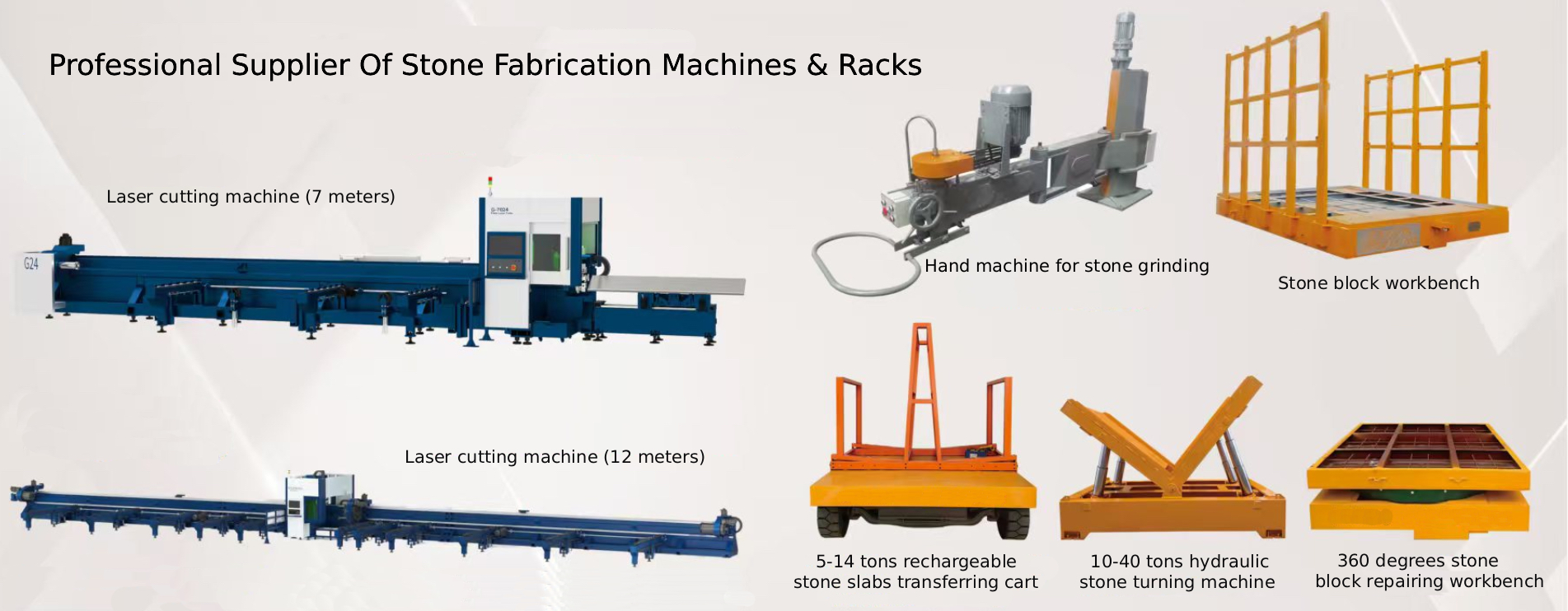 Supplier of stone carts and racks
