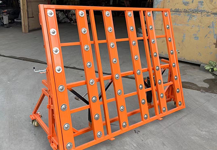 Tilting type quartz and granite slab transfer dolly slab transport trolley cart